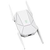 WiFi Extender, 2026 1800Mbps WiFi 6 Extender Signal Booster - Dual Band (2.4GHz & 5.8GHz), WiFi Extender with Gigabit Port, 12999 Sq.Ft Long Range WiFi Repeater, Connects 105+ Devices