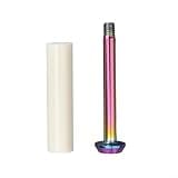 Compatible Chain Tensioner Bolt M5 Thread Specification Bicycle Guide Wheel Screw with Smooth Porcelain Sleeve for TC4 Ti Alloy Construction 41mm Length