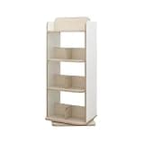 WANGHAI2024M Bookcases Rotation Bookshelf Standing Wooden Storage Shelf Minimalist Organizer for Living Room Study