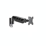 Wall Mounted Monitor Arm, Adjustable Iron Bracket for Single Screen, 13 Inch Reach (1 PC)