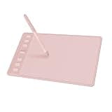 HUION Inspiroy 2 Small Drawing Tablet, Digital Art Tablet with Scroll Wheel, 6 Hot Keys, Battery-Free Stylus, Pink Graphics Tablet for Drawing, Design, Writing, Work with PC, Mac & Android
