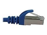 Tripp Lite Eaton Series N262-S05-BL Cat6a 10G Slim Shielded Ethernet Cable RJ45 5 ft Blue 600MHz 28AWG Snagless PoE STP Patch Cord EMI/RFI, Cloud Care Pre-Configured Bundle Eligible (1 Pack)