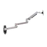NYTFHMS Monitor Stand Wall Mount Monitor Bracket Arm Aluminum Ultra Long Mechanical Spring Arm Monitor Support Full Motion Monitor Holder Mount Bracket, Silver Tv Stands
