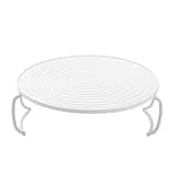 Round Layered Steaming Rack Microwave Heating Tray Holder ABS Steamer Plate for Kitchen