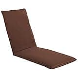 YUOGHRTFE Folding Sunlounger with 5-Level Adjustment, 600D Oxford Fabric and Steel Frame, Foldable Outdoor Lounge Bed for Beach, Garden or Pool, Brown