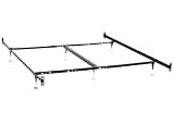 Coaster Home Furnishings Esme Metal Bed Frame Adjustable 6-Leg Base for Box Spring and Mattress Queen and Eastern King Black 9602QK