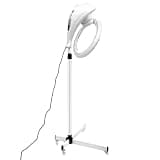 Stand Hair Dryer, Salon Hair Styling Equipment, 950W Quartz Infrared Hair Steamer with 360° Wheels, Adjustable Height Floor Standing Hair Drying Machine for Salon, Barbershop, Home Use, White LCD