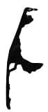 Black Sylt Sticker 12.5cm by muschel-sammler-shop