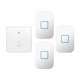 ONMYJFD Doorbell Battery Button Waterproof Smart Home Bell Remote US EU UK Plug Receiver