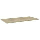 HBFDSFG Sonoma Oak Bookshelf Boards 4 Pcs 39.4x19.7x0.6 Inches Engineered Wood Shelf Panels for Additional Storage Space