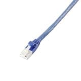 Elecom LD-GPT/BU015/RS LAN Cable Cat6 0.4 ft (0.15 m), Prevents Claw Breaks, Slim Connector, Short, Blue
