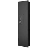 53"In Wall Hidden Safe Between Studs Password Touch Digital Lock Wall Rifle Safe Conceals BehindAdjustable Shelves Keypad Access Dual Alarm Silent Mode & Magnetic Slot (Black)