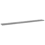 KGHFDVB Bookshelf Boards 4 Pcs Concrete Gray 39.4x3.9x0.6 Inch Engineered Wood Shelf Panels for Additional Storage Space