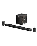 ULTIMEA 5.1.4ch Professional Surround Sound System for TV, 760W Wireless Sound Bar w/Dolby Atmos, Wireless Surround Speakers & 8" Subwoofer, GaN Amplifier, 4K HDR Pass-Through, HDMI eARC, Skywave X50