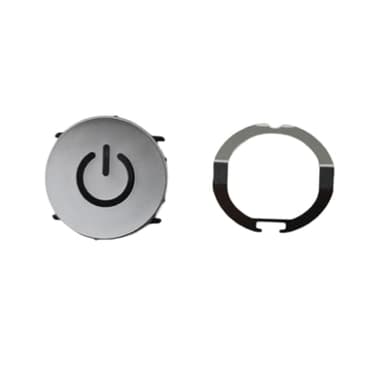 Silver power switch button and spring, compatible with Series 9/S9 shavers, types 5793, 5791 & 5790