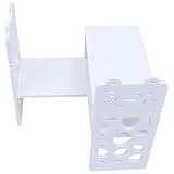 SWOOMEY White Small Bookshelf Desktop Book Shelf PVC Material Tabletop Organizer for Home Decoration and Storing Mails and Folders