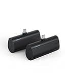 VEGER 2 Packs of Small USB C Portable Chargers, 5000mAh Power Bank Fast Charge Travel Essentials Battery Pack Compatible for iPhone 17/Air/17 Pro/17 Pro Max, Samsung Galaxy S25/S24/Android