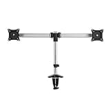 UWYTGF Monitor Mount,Dual Monitor Stand Mount Fits 15-27Inch Computer Screens,with C-Clamp and Perforation Base,Each Arm Holds 2.2 to 22Lbs