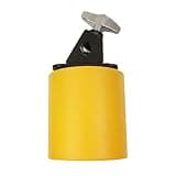 YWMJZEU Cowbell Paired-Tone Mounted Percussion Bell Resin Drum Set Cowbell for Drummers, Music Performance, Yellow, Small