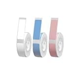 BGGJJ Thermal Label Paper Rolls 3 Rolls D30 Q30 12x40mm Gap Compatible with P12 P15 Printer(Set-A)
