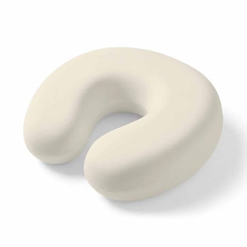 ZRNLTDGHK Neck Pillow Modern Solid Color Cream Art Travel Pillow Memory Foam U Shaped Pillows, Simple Minimalist Style Travel Neck Pillows for Airplane Car Office Home Sleeping Rest