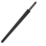 Lectronify 3-Section Telescoping Aluminum Boom Pole 3.1 to 9.8 ft for Shotgun Microphones Foam Handle Internal Coiled Cable XLR Connection for Film Video Broadcast Recording