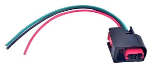 XCKGTESF 3 Pin Female Automobile Connector Transducer 1438454-1(Female With 15cm Wires,1 Pcs)(Female With 15cm wires,5pcs)