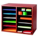 9419CY Literature Organizer - Cherry - 19.5 W x 12 D x 16 H in.