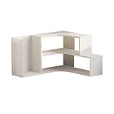 CFGH6FDF Office Desk Corner Bookshelf Density Board Minimalist Storage Rack for Home Dormitory Freestanding Book Shelf