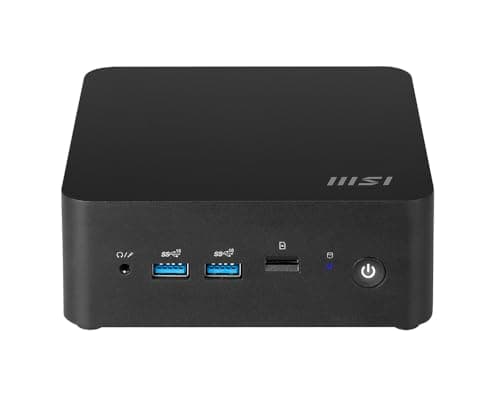 msi Cubi Mini Desktop 2025 Intel Core 5 120U 10-Core Intel Graphics 8GB DDR5 256GB SSD Windows 11 Pro Thunderbolt 4 Wi-Fi Bluetooth 5.3 HDMI 2.1
