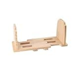 CFGH6FDF Extendable Simple Wooden Bookshelf Desktop Office Storage Rack Freestanding Book Shelf