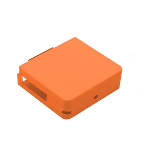 Protective Case Compatible with Anbernic RG34XXSP - Custom Top Bottom Cover, Dustproof Scratch Resistant Shell for Handheld Console, Multi-Color Optional (Orange)