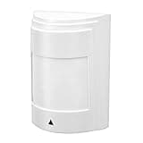 Omquot Passive Infrared Motion Detection Alarm System for Home Security, Warning Alarm with Two PIR Sensors, Discreet Design for Bedroom, Living Room, 12V