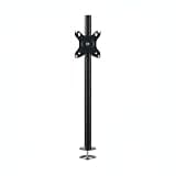 Monitor Arm, Aluminum VESA Desk Mount for Single Screen, Adjustable Height & Tilt, Black (1 PC)
