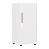 ntumLeap Slim Vertical File Cabinet for Home Office-Lockable Single-Door Document Storage,Secure for Files,Stylish Space-Saving Design with Lock,