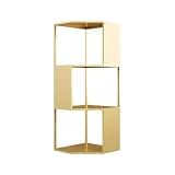 WANGHAI2024M Bookcases Living Room Light Luxury Vertical Corner Bookshelf Iron Baked Enamel Open Display Shelving Unit