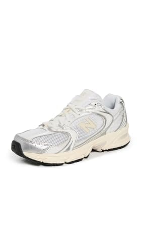 New Balance Unisex 530 Silver Metallic/Linen Men 6.5,Women 8 Medium