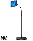 Tablet Floor Stand Holder for 4.7 to 13 Inch Tablets, Adjustable Height 52 to 65 Inch, with Double Weight Base, Gooseneck Tablet Mount for iPad Pro 13/9.7, Air, Mini, Galaxy Tab, Kindle, Phones