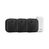 Blink Outdoor 4 and Battery Doorbell 2K+ (newest model) — Two-year battery 1080p cameras and 2K battery doorbell. Sync Module Core included — 3 Cameras + Doorbell (Black)