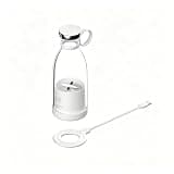Portable Blender for Shakes and Smoothies, Fresh Juice Portable Blender with 4 Stainless Steel Blades, One-Button USB Personal Size with Travel Lid and Safety Protection (Color A)