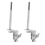 KQFCAZRE 2 Pieces Drum Clamp with Rotating Joint Zinc Percussion Accessory Clamp Adjustable Hardware for Gigs