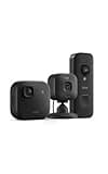 Blink Outdoor 2K+, Mini 2K+, and Battery Doorbell 2K+ (newest model) — Complete 2K security, long-lasting battery. Sync Module Core included — 2 Cameras + Doorbell (Black)
