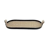 GiaoRosi Makeup Tray, Key Storage, Coffee Table, Countertop, Cosmetic Holder, Jewelry Box for Shampoo, Candles, Soap, Etc, Gray