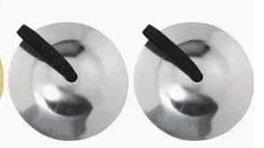 3 Pairs Finger Cymbals, Sturdy Iron Musical Instrument, 2.1 in Diameter, 0.06 in Thick, Crisp Sound, Portable Hand Zills with Elastic Finger Loop for Belly Dancing, Orff Music, Parties, Silver