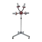 CheriMuMu 5 Head Floor Hair Dryer, 950W Salon Stand Dryer 4 Wheels, Gray