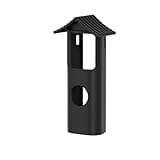 Baaletc Silicone Cover Compatible with Ring Wired Doorbell Model Wide-Angle 2K, Weatherproof Protective Skin with Unique Roof Design, Sun Glare & Rain Protection, No View Obstruction