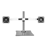 UWYTGF Dual Monitor Stand Mount,39.5Cm/15.5Inch Height Adjustable Monitor Arm,Monitor Mount for Most 12-24 LCD Led Monitor,Max 100 X 100Mm