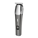KNPSJJRHF Electric Hair Clipper Set with Digital Display Charging Professional Oil Carving Push