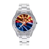 NTVOWPZO Three-Hand Analog Stainless Steel Watches for Men Easy Reader