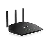 NETGEAR 4-Stream WiFi 6 Router (R6700AX) – Security Features, AX1800 Wireless Speed (Up to 1.8 Gbps), Covers up to 1,500 sq. ft., 20 Devices